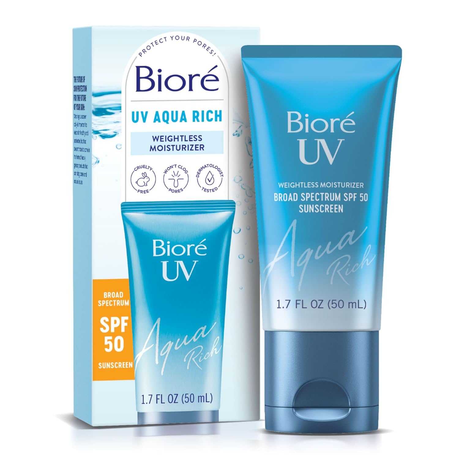Kao	Biore UV Aqua Rich Watery Essence Sunscreen SPF 50+ PA++++ [70g]